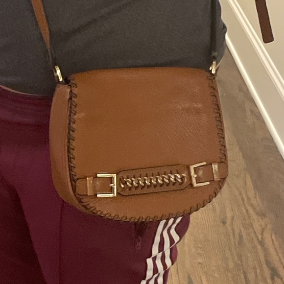 DVF Diane Von Furstenberg LEATHER CROSSBODY BAG - Picture 1 of 3